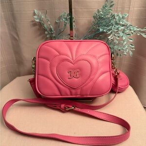 LOW START NWT Juicy Couture Soft Quilted Crossbody Bag with coin pouch